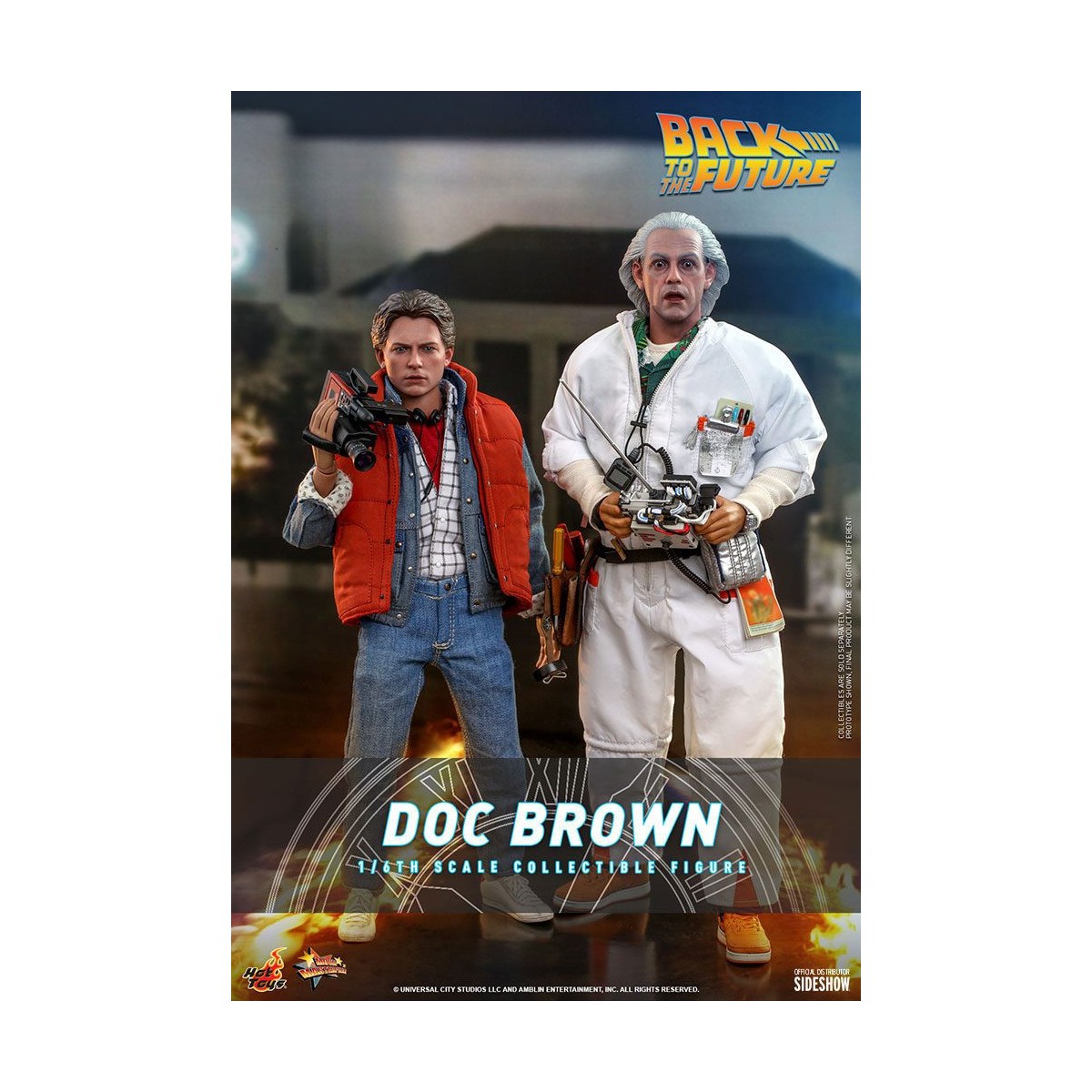 Hot Toys Regreso al Futuro Doc Brown figura de acción 1/6
