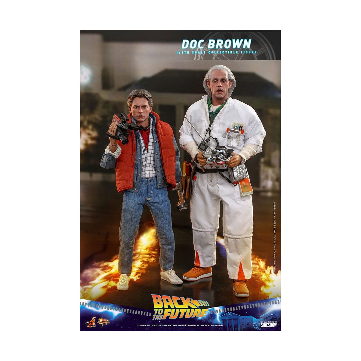 Hot Toys Regreso al Futuro Doc Brown figura de acción 1/6