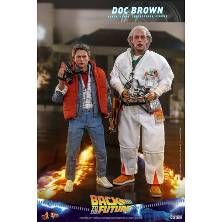 Hot Toys Regreso al Futuro Doc Brown figura de acción 1/6