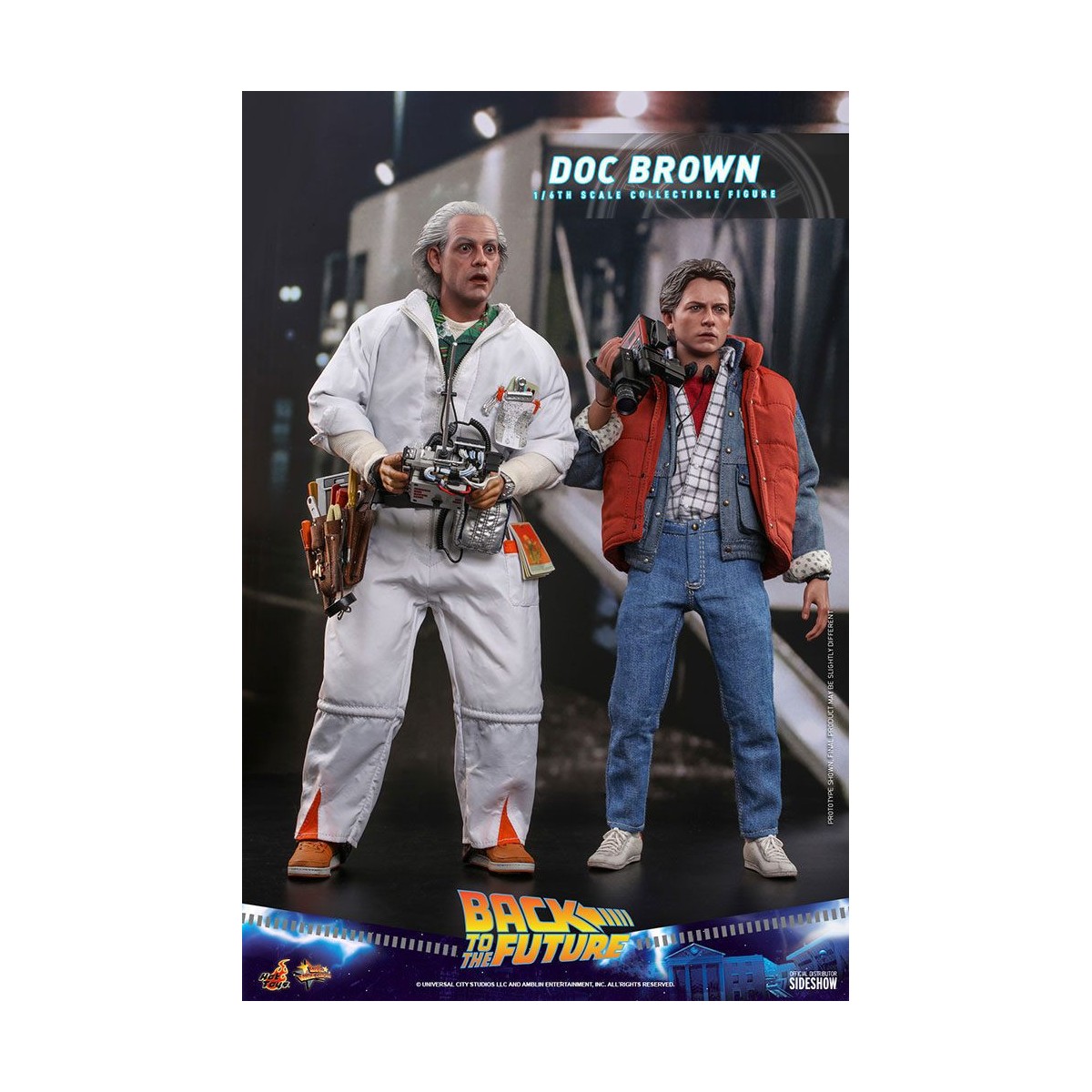 Hot Toys Regreso al Futuro Doc Brown figura de acción 1/6
