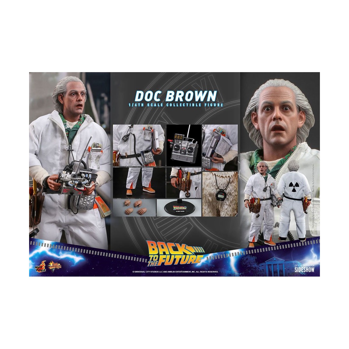 Hot Toys Regreso al Futuro Doc Brown figura de acción 1/6
