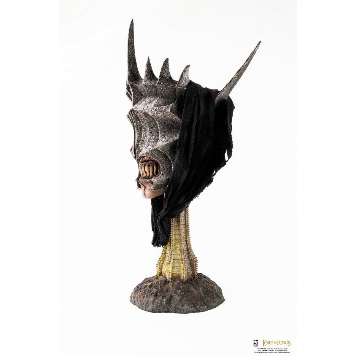 Pure Arts LOTR Boca de Sauron 1:1 Escala Arte Máscara Estatua - El Señor de los Anillos El Retorno del Rey