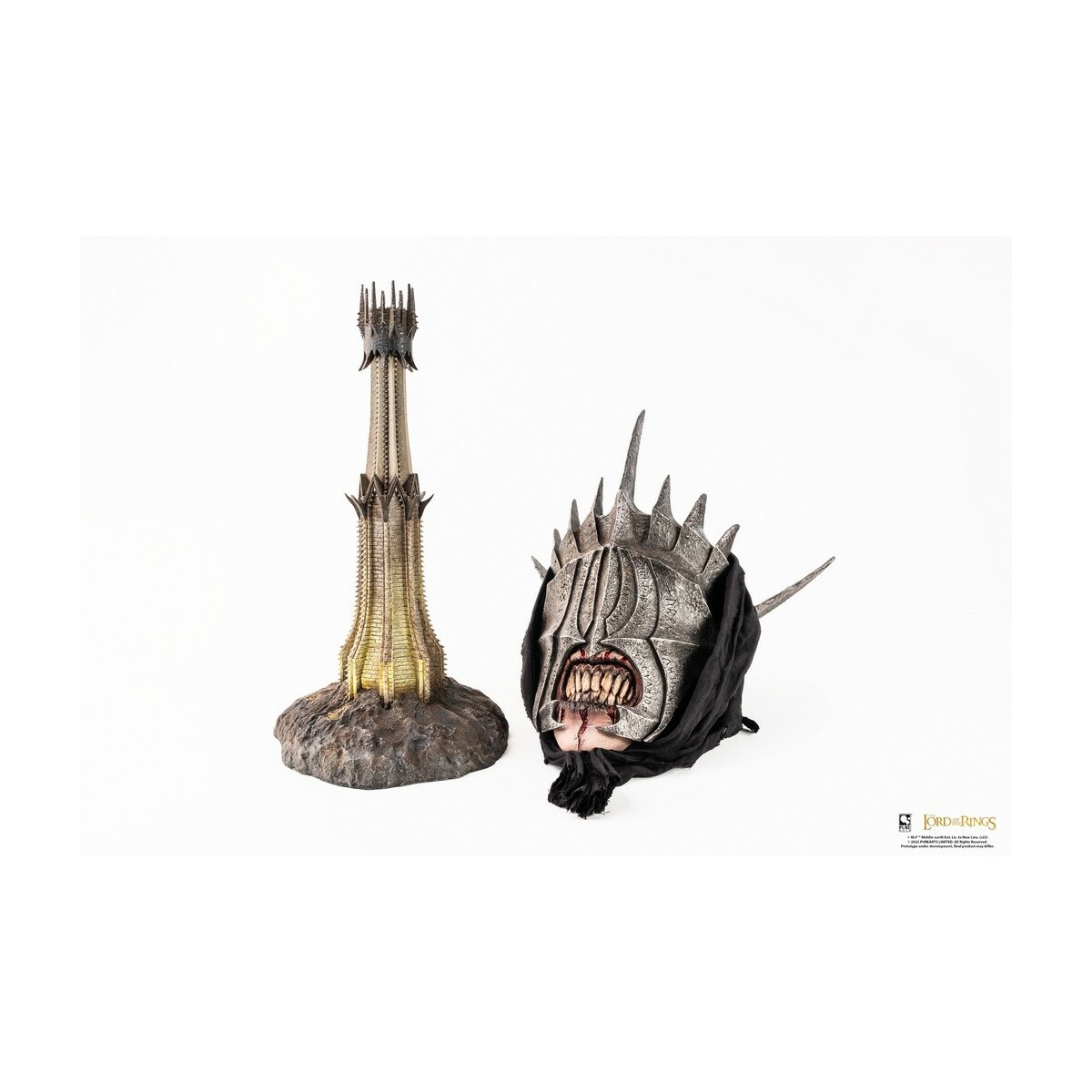 Pure Arts LOTR Boca de Sauron 1:1 Escala Arte Máscara Estatua - El Señor de los Anillos El Retorno del Rey
