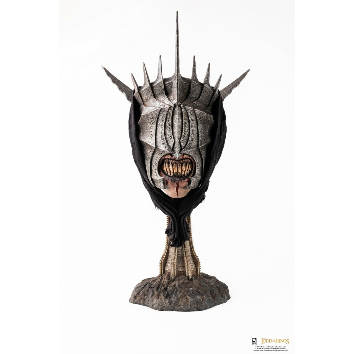 Pure Arts LOTR Boca de Sauron 1:1 Escala Arte Máscara Estatua - El Señor de los Anillos El Retorno del Rey
