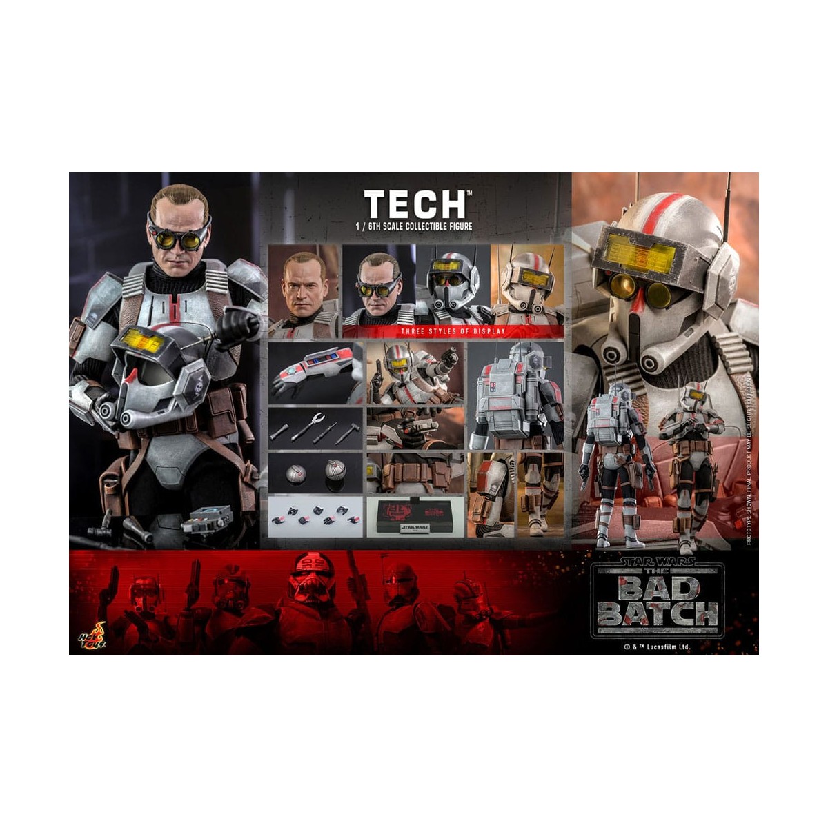 Hot Toys Star Wars -Tech - El Lote Malo 1/6