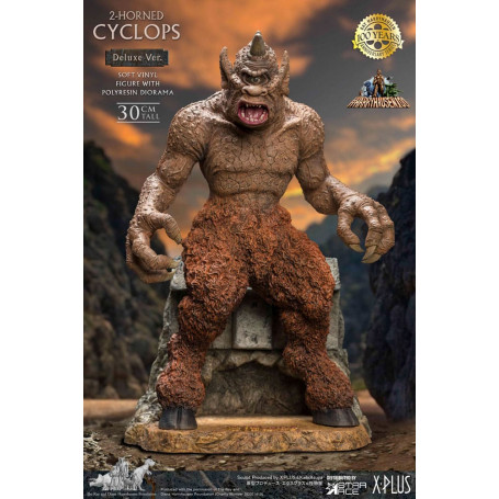 Star ace - Ray Harryhausens Horned Cyclops Deluxe Version - El Séptimo Viaje de Simbad estatuilla de vinilo blando.
