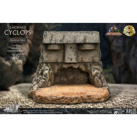 Star ace - Ray Harryhausens Horned Cyclops Deluxe Version - El Séptimo Viaje de Simbad estatuilla de vinilo blando.
