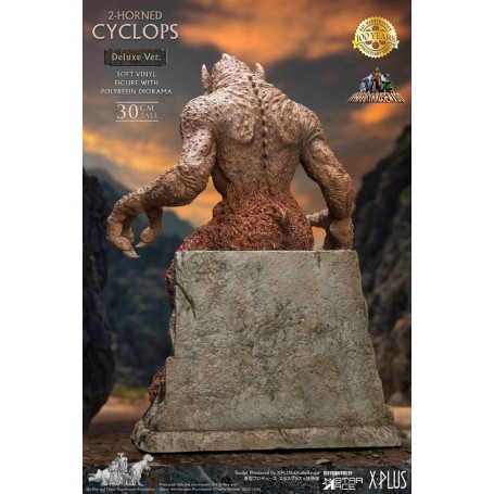 Star ace - Ray Harryhausens Horned Cyclops Deluxe Version - El Séptimo Viaje de Simbad estatuilla de vinilo blando.