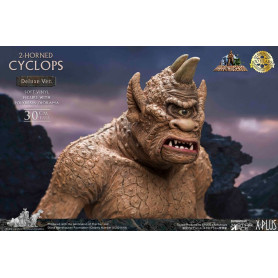 Star ace - Ray Harryhausens Horned Cyclops Deluxe Version - El Séptimo Viaje de Simbad estatuilla de vinilo blando.