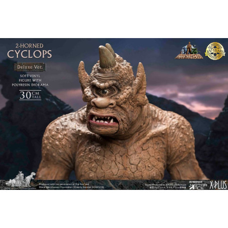 Star ace - Ray Harryhausens Horned Cyclops Deluxe Version - El Séptimo Viaje de Simbad estatuilla de vinilo blando.