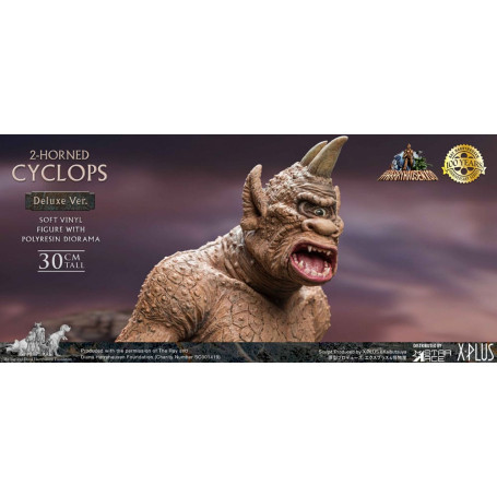 Star ace - Ray Harryhausens Horned Cyclops Deluxe Version - El Séptimo Viaje de Simbad estatuilla de vinilo blando.