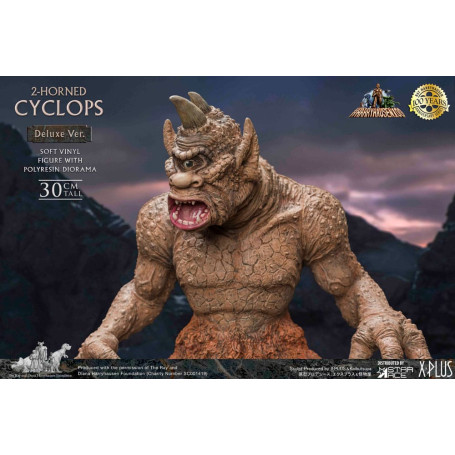 Star ace - Ray Harryhausens Horned Cyclops Deluxe Version - El Séptimo Viaje de Simbad estatuilla de vinilo blando.