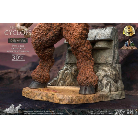 Star ace - Ray Harryhausens Horned Cyclops Deluxe Version - El Séptimo Viaje de Simbad estatuilla de vinilo blando.