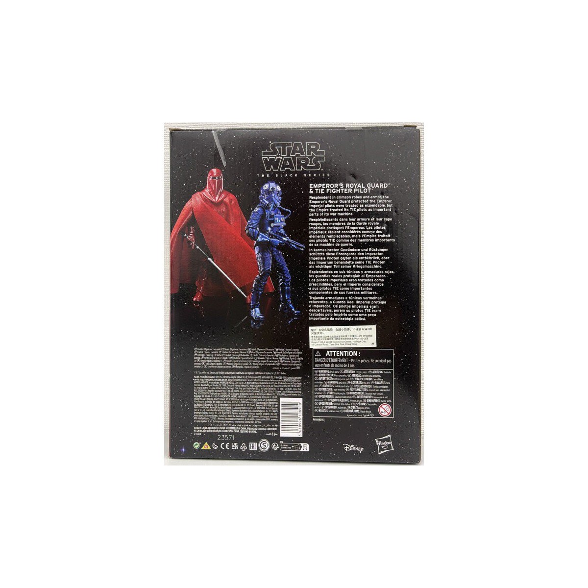 Star Wars La Serie Negra Carbonizada - Guardia Real del Emperador y Piloto de TIE Fighter 2-Pack - 40º Aniversario ROTJ