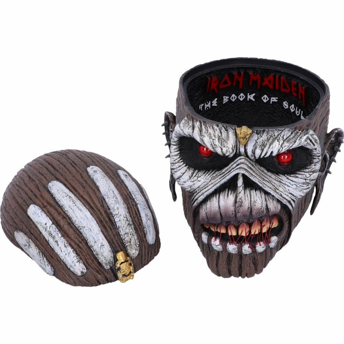 Nemesis Now - Iron Maiden caja de almacenamiento El Libro de las Almas - Eddie Head