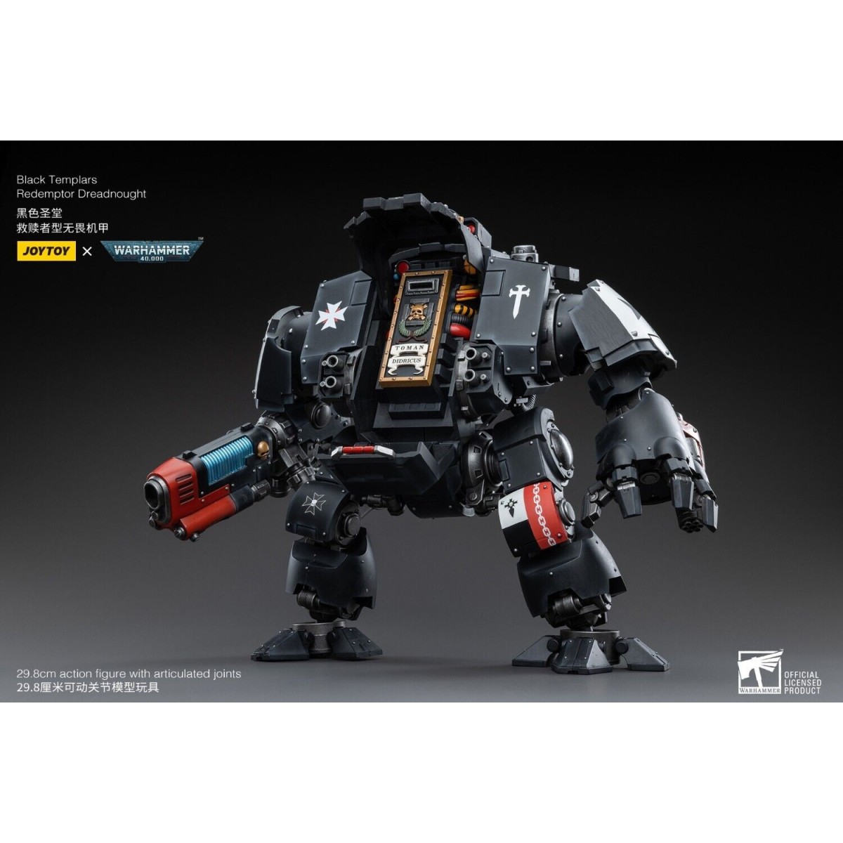 JoyToy Marines Espaciales - Templarios Negros - Redemptor Dreadnoughts 1/18 - Warhammer 40K
