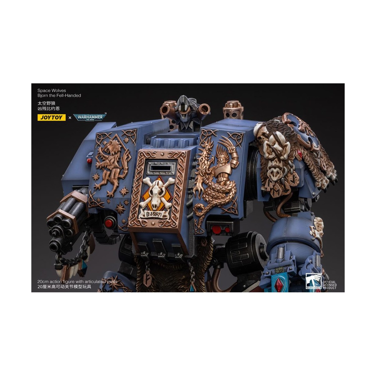 JoyToy - Marines Espaciales - Lobos Espaciales - Bjorn the Fell-Handed - Venerable Dreadnoughts 1/18 - Warhammer 40K
