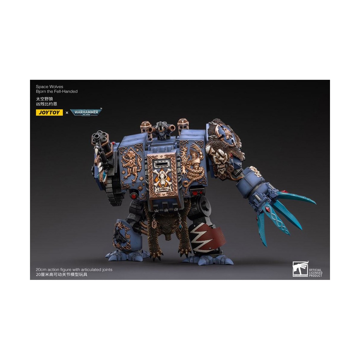 JoyToy - Marines Espaciales - Lobos Espaciales - Bjorn the Fell-Handed - Venerable Dreadnoughts 1/18 - Warhammer 40K