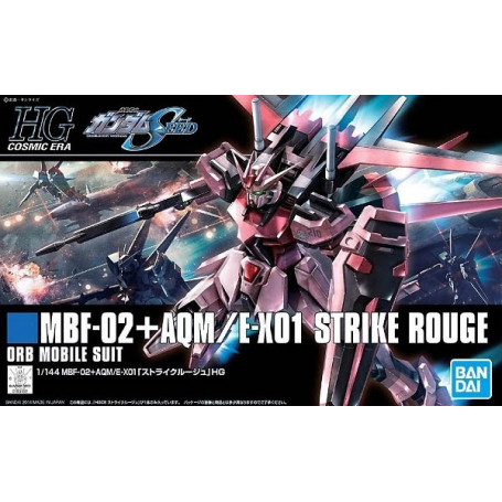 Bandai - Gunpla - Gundam 1/144 HG - MBF-02+AQM E-X01 STRIKE RED - Cosmic Era