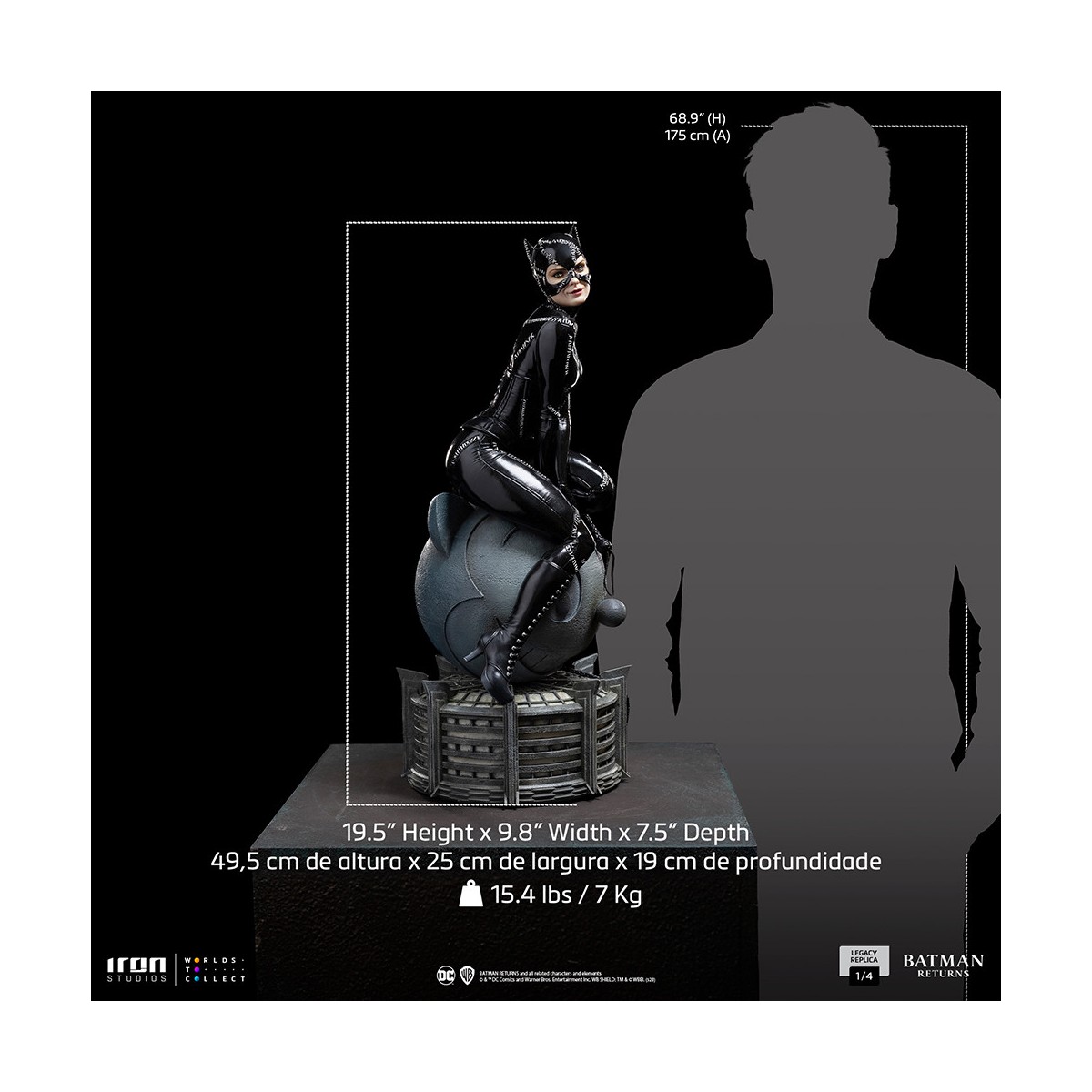 Iron Studios DC Comics - Legado Réplica 1/4 - Catwoman Batman Returns
