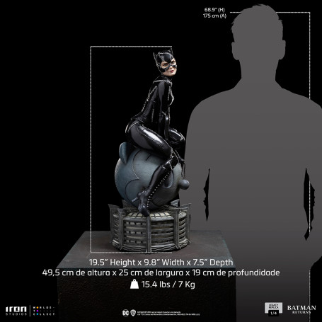 Iron Studios DC Comics - Legado Réplica 1/4 - Catwoman Batman Returns