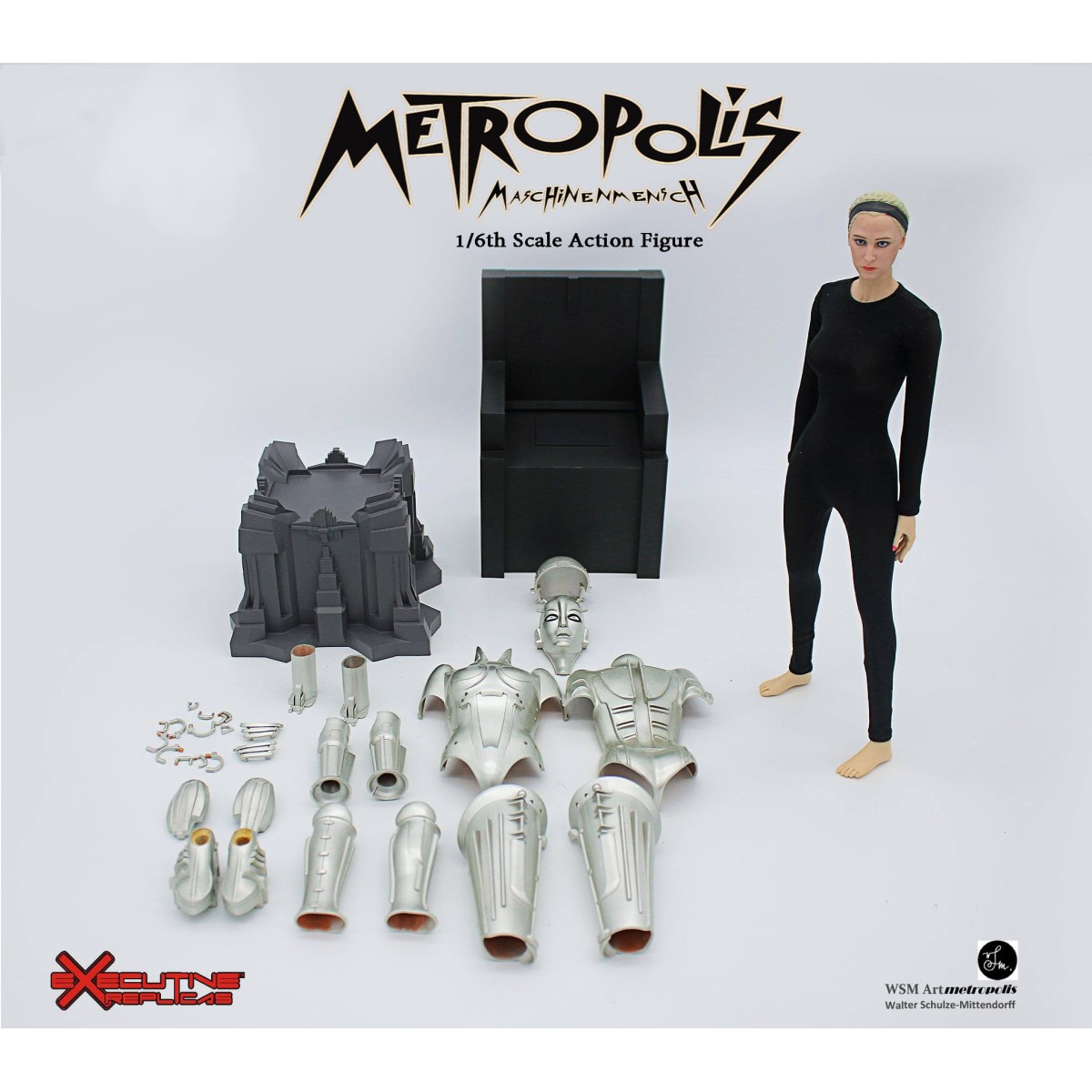 Executive Replica & TBLeague - Metropolis - Maria - Maschinenmensch - 1/6 Escala Cuerpo sin costuras
