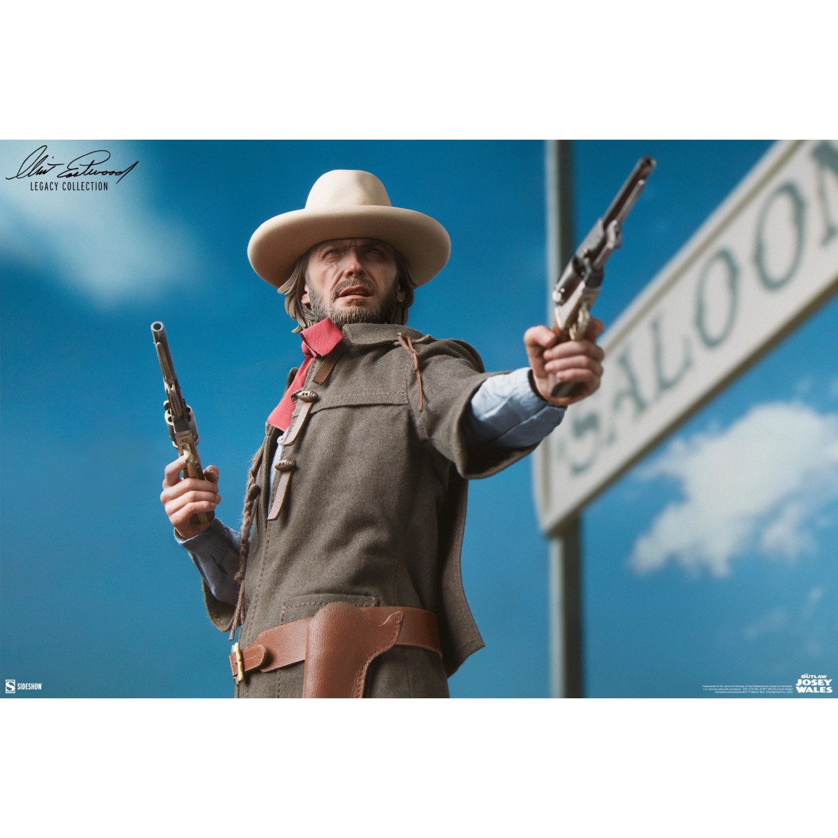 Sideshow - El forajido Josey Wales - Figura Forajido 1/6 - Clint Eastwood Legacy Collection
