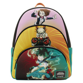 My Hero Academia - Mini Mochila Loungefly Escena Triple Bolsillo
