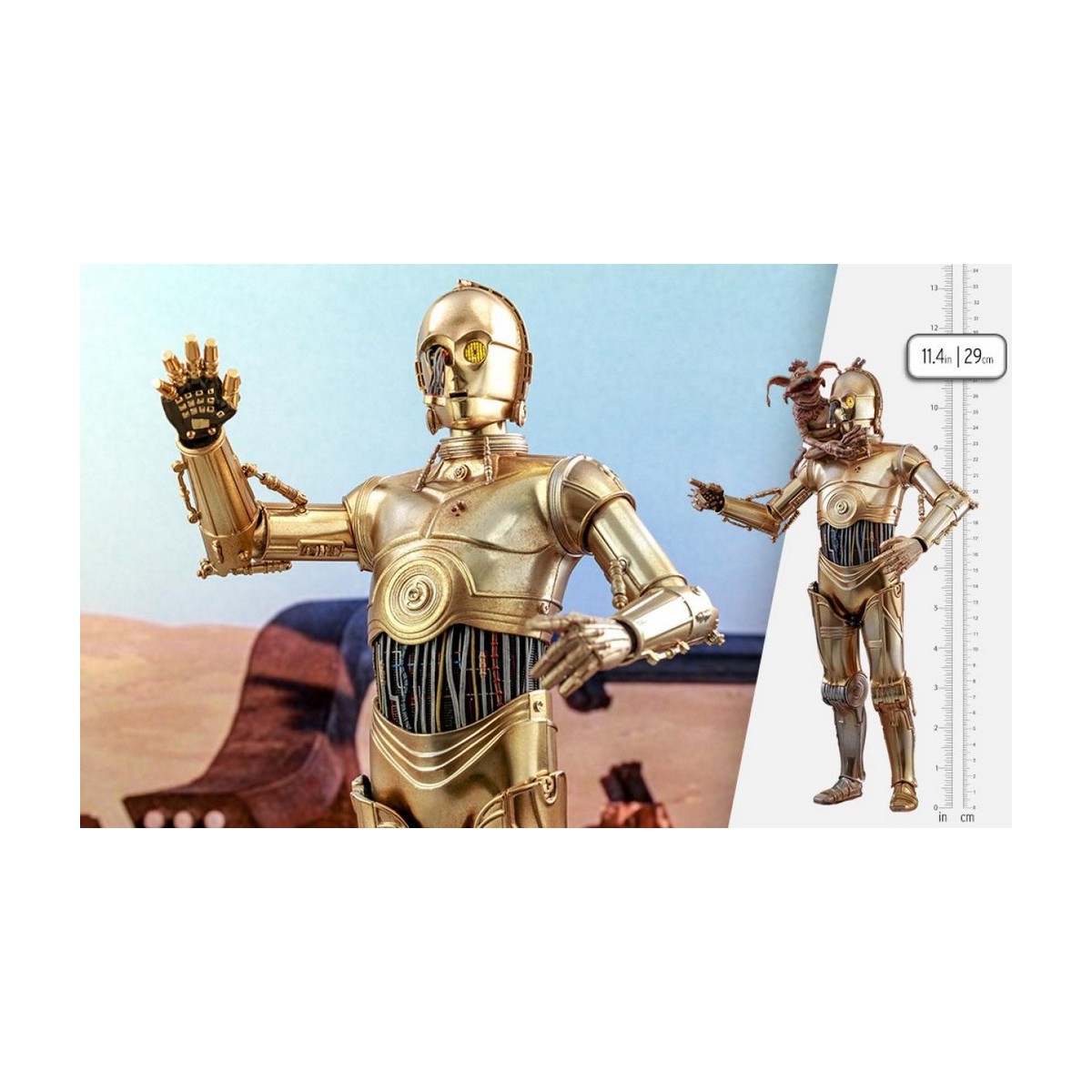 Hot Toys Star Wars - C-3PO MMS 1/6 - El Retorno del Jedi 40 Aniversario