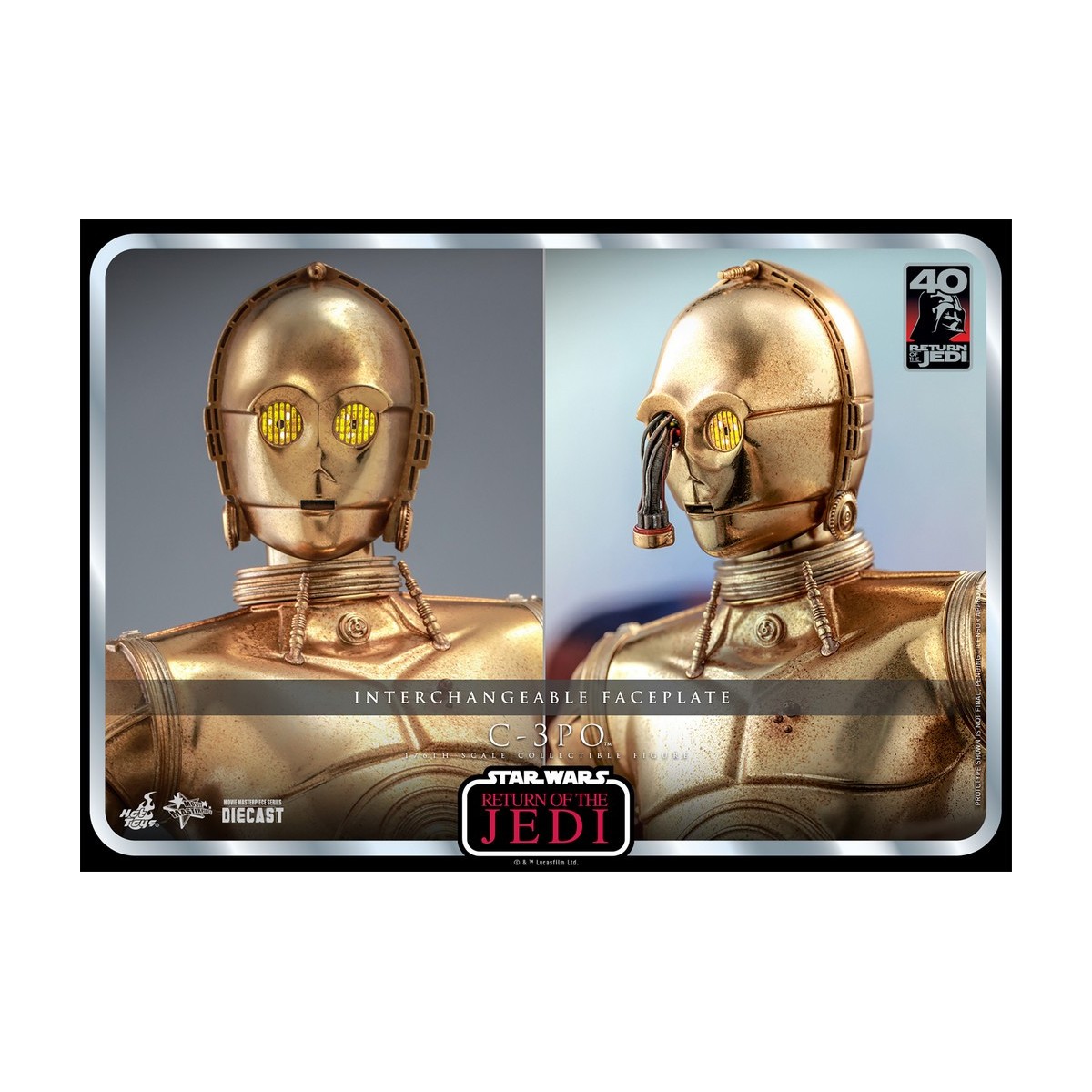 Hot Toys Star Wars - C-3PO MMS 1/6 - El Retorno del Jedi 40 Aniversario