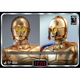 Hot Toys Star Wars - C-3PO MMS 1/6 - El Retorno del Jedi 40 Aniversario