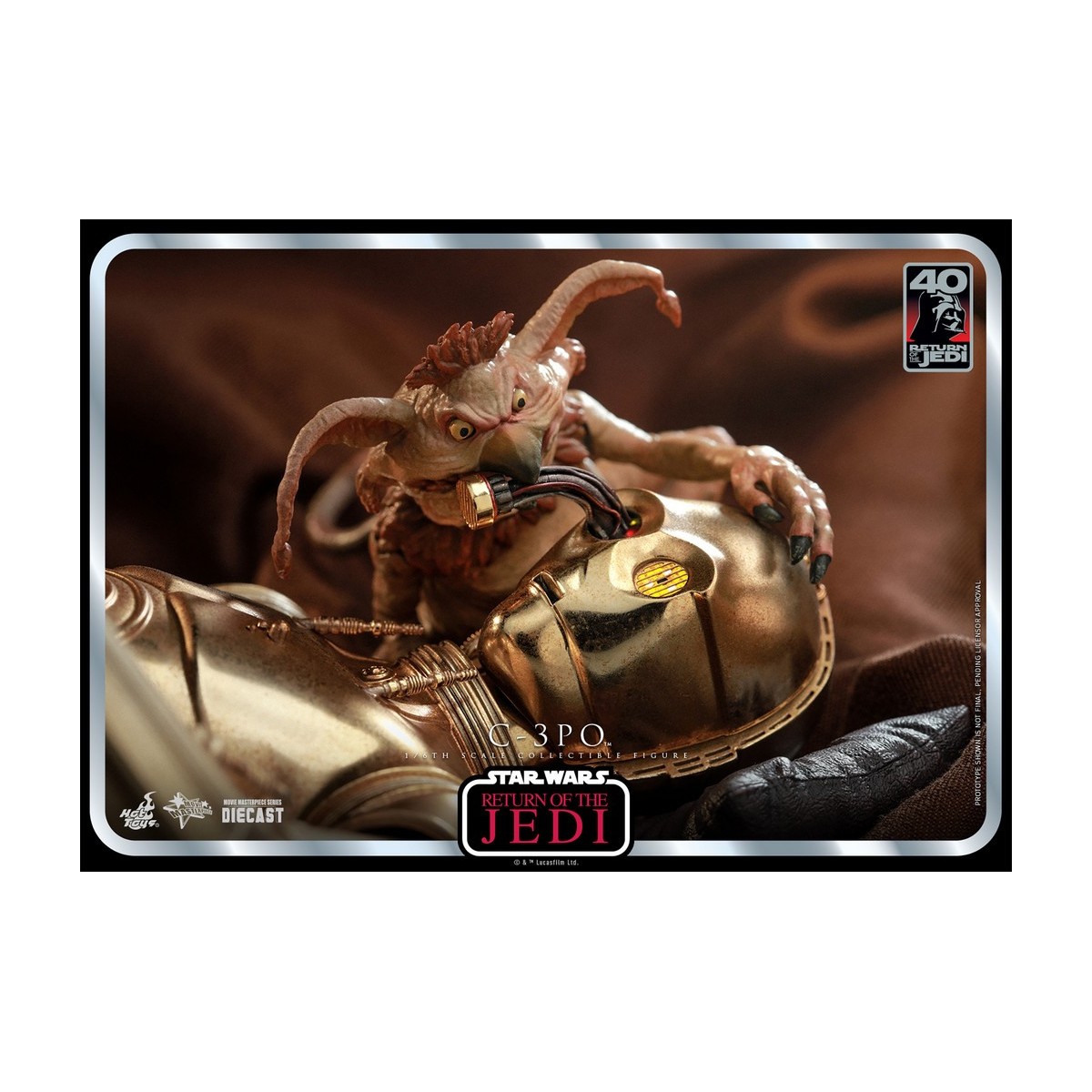 Hot Toys Star Wars - C-3PO MMS 1/6 - El Retorno del Jedi 40 Aniversario