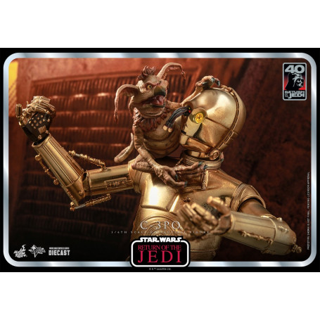 Hot Toys Star Wars - C-3PO MMS 1/6 - El Retorno del Jedi 40 Aniversario