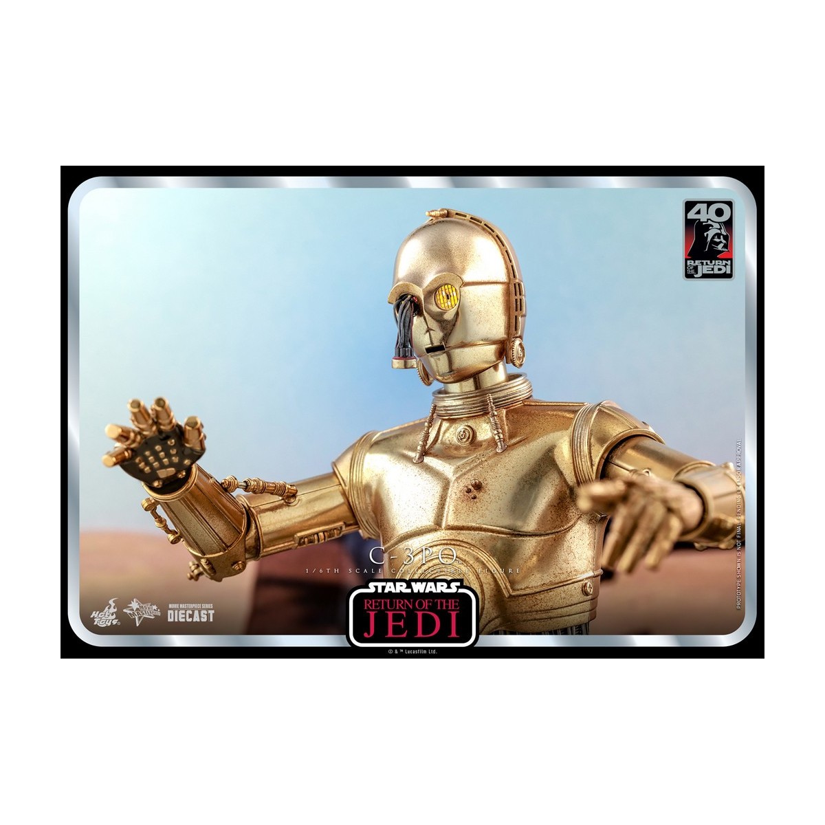 Hot Toys Star Wars - C-3PO MMS 1/6 - El Retorno del Jedi 40 Aniversario