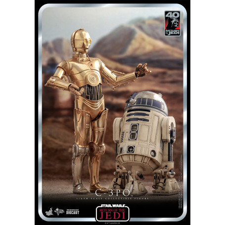 Hot Toys Star Wars - C-3PO MMS 1/6 - El Retorno del Jedi 40 Aniversario