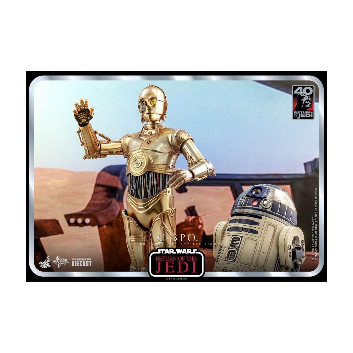 Hot Toys Star Wars - C-3PO MMS 1/6 - El Retorno del Jedi 40 Aniversario