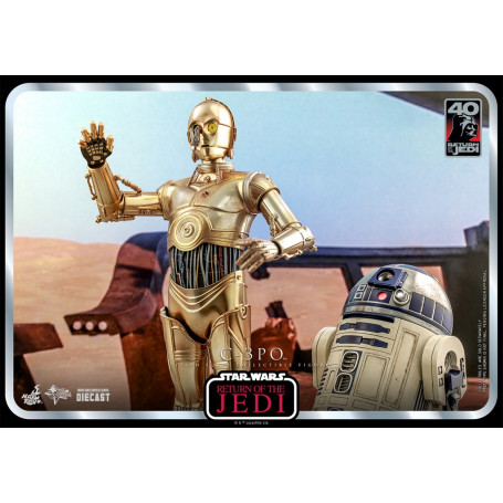 Hot Toys Star Wars - C-3PO MMS 1/6 - El Retorno del Jedi 40 Aniversario