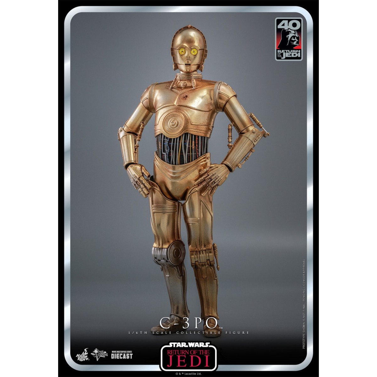 Hot Toys Star Wars - C-3PO MMS 1/6 - El Retorno del Jedi 40 Aniversario