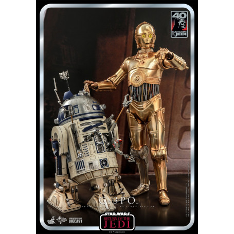 Hot Toys Star Wars - C-3PO MMS 1/6 - El Retorno del Jedi 40 Aniversario