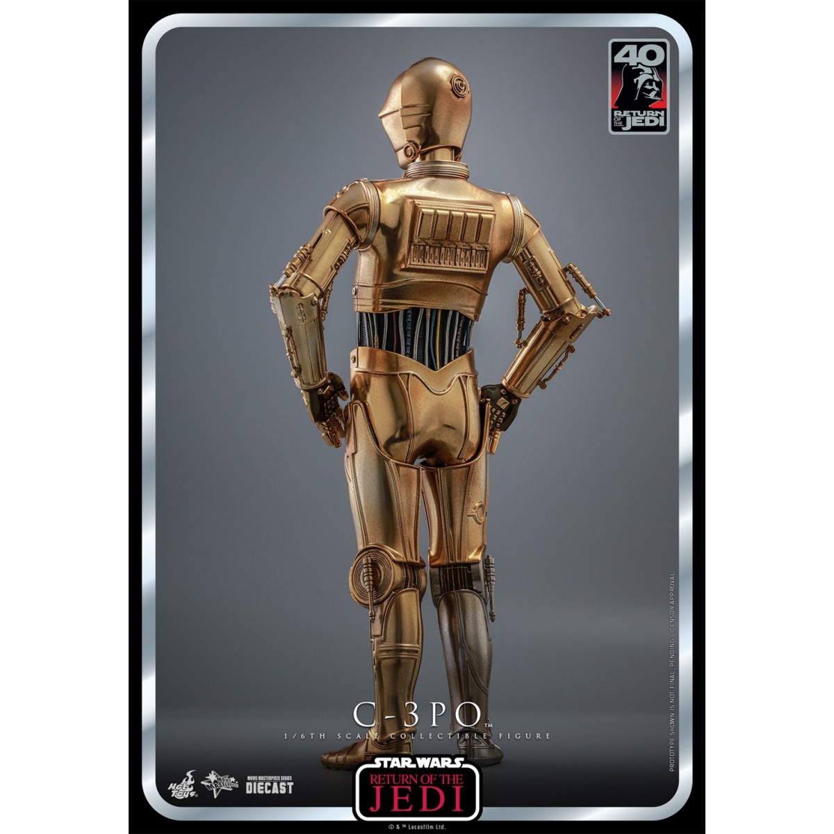 Hot Toys Star Wars - C-3PO MMS 1/6 - El Retorno del Jedi 40 Aniversario