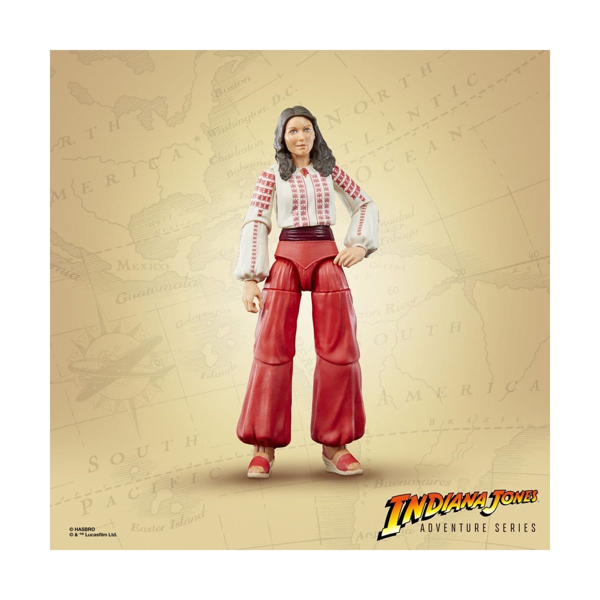 Hasbro - Marion Ravenwood - Indiana Jones Adventure Series: En busca del Arca Perdida 1/12