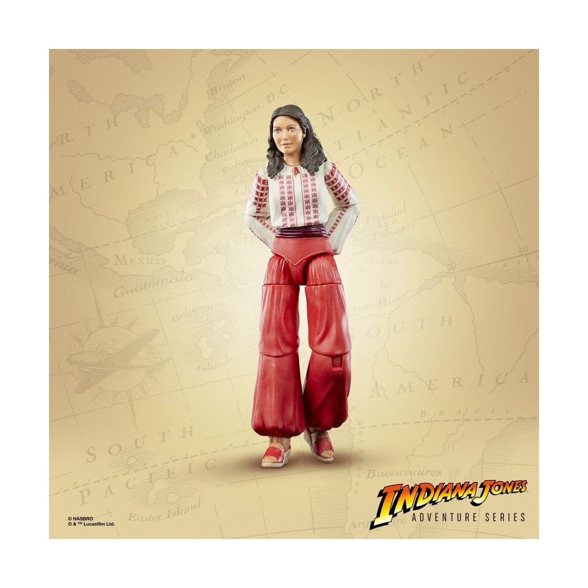 Hasbro - Marion Ravenwood - Indiana Jones Adventure Series: En busca del Arca Perdida 1/12