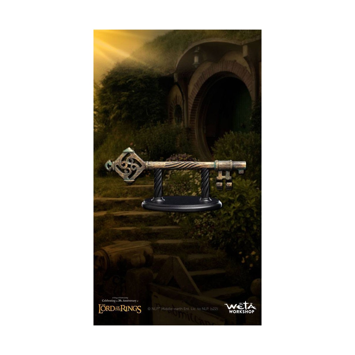Weta Workshop - Llave de la mansión Cul-de-Sac - Réplica de El Señor de los Anillos 1/1