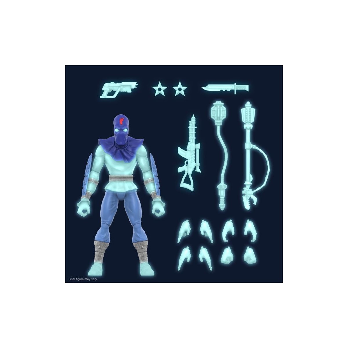 Super 7 - TMNT Ultimates GLOW-IN-THE-DARK FOOT SOLDIER Exclusivo - Teenage Mutant Ninja Turtles