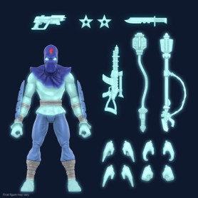 Super 7 - TMNT Ultimates GLOW-IN-THE-DARK FOOT SOLDIER Exclusivo - Teenage Mutant Ninja Turtles