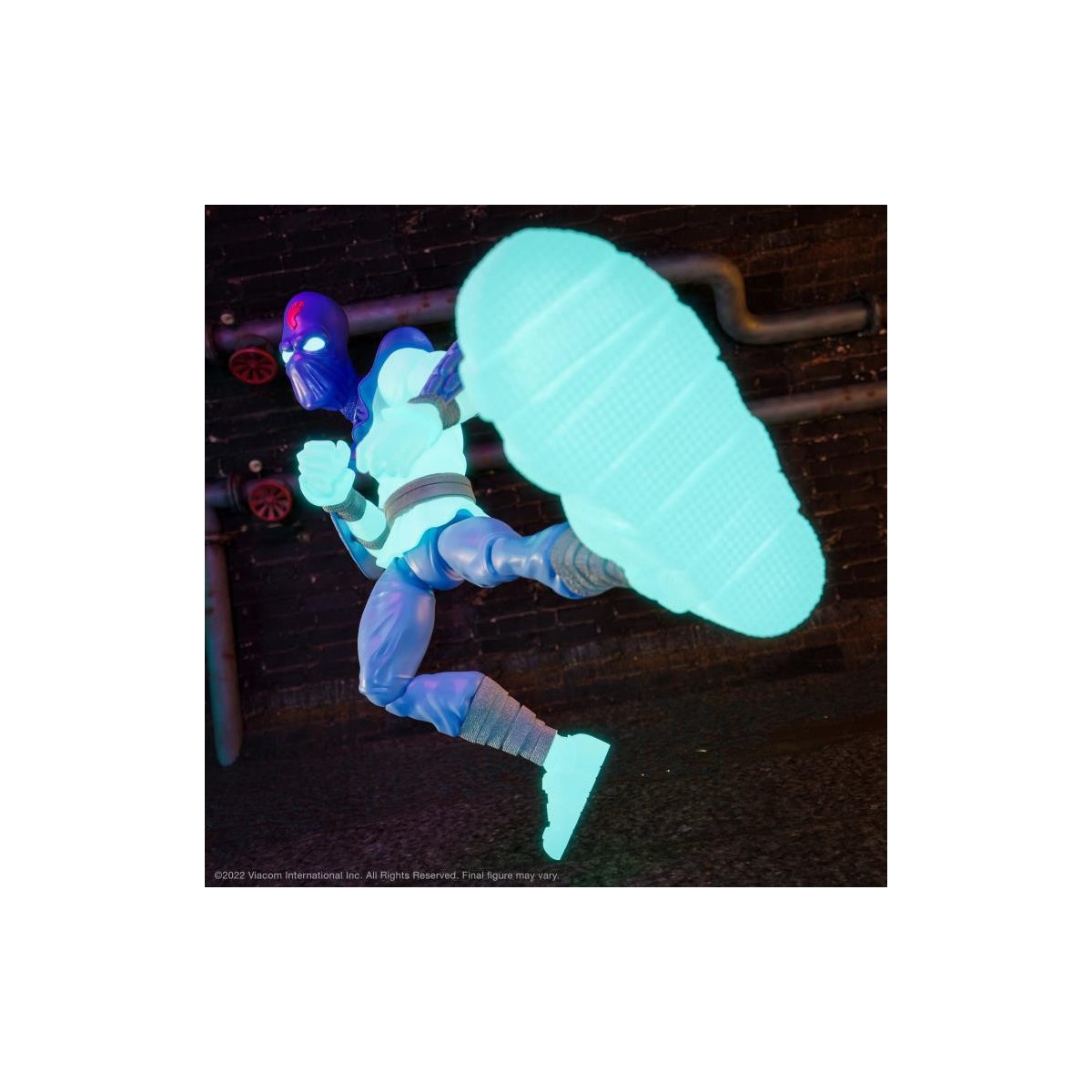 Super 7 - TMNT Ultimates GLOW-IN-THE-DARK FOOT SOLDIER Exclusivo - Teenage Mutant Ninja Turtles