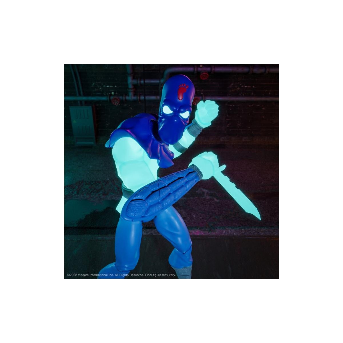Super 7 - TMNT Ultimates GLOW-IN-THE-DARK FOOT SOLDIER Exclusivo - Teenage Mutant Ninja Turtles