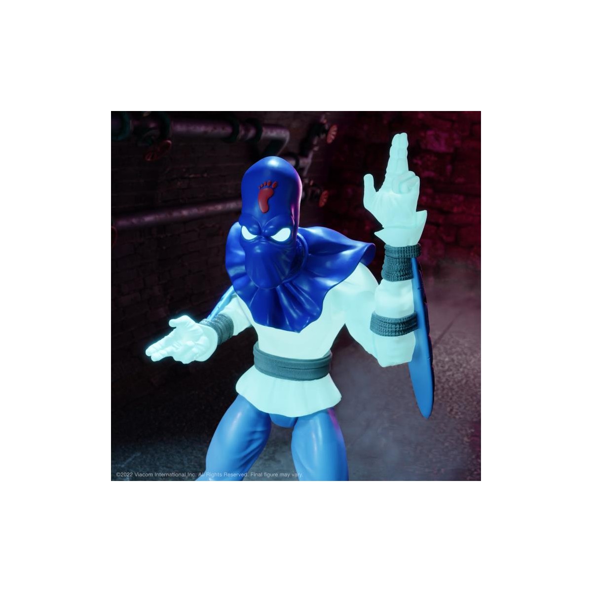 Super 7 - TMNT Ultimates GLOW-IN-THE-DARK FOOT SOLDIER Exclusivo - Teenage Mutant Ninja Turtles
