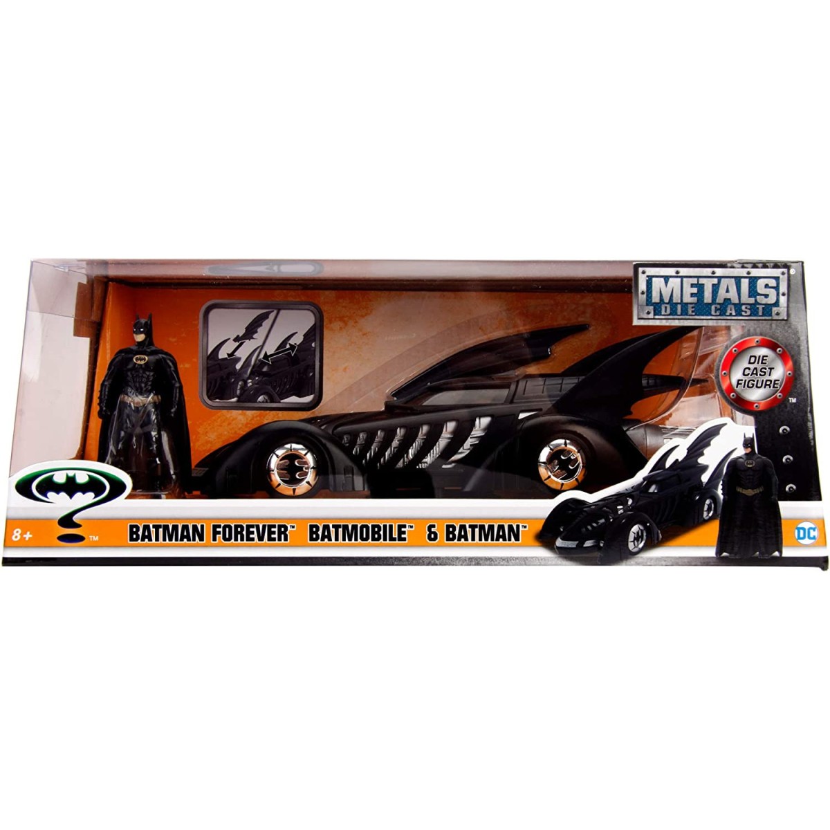 Jada Toys - Hollywood Rides - 1995 Batman Forever Batmobile 1/24 Metales Diecast 
