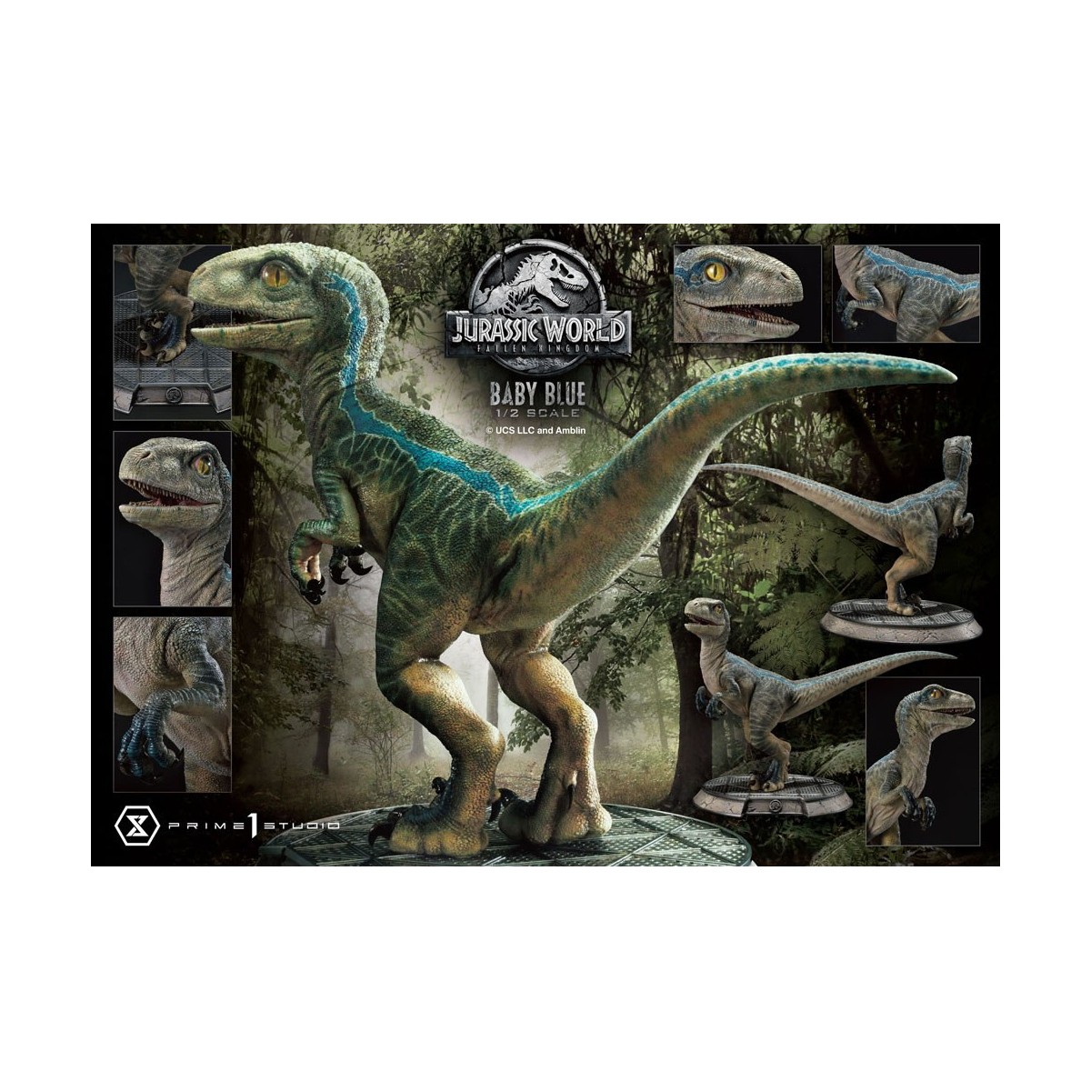 Prime 1 Studio - Jurassic World: Fallen Kingdom - Estatua Baby Blue 1/2 Escala